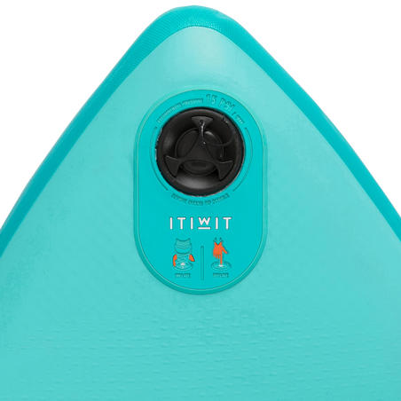 BEGINNER TOURING INFLATABLE STAND-UP PADDLEBOARD 10 FOOT - GREEN