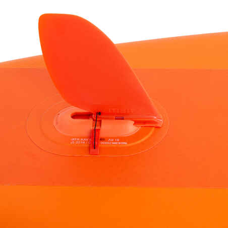 Finne ohne Werkzeug für Stand Up Paddle aufblasbar orange