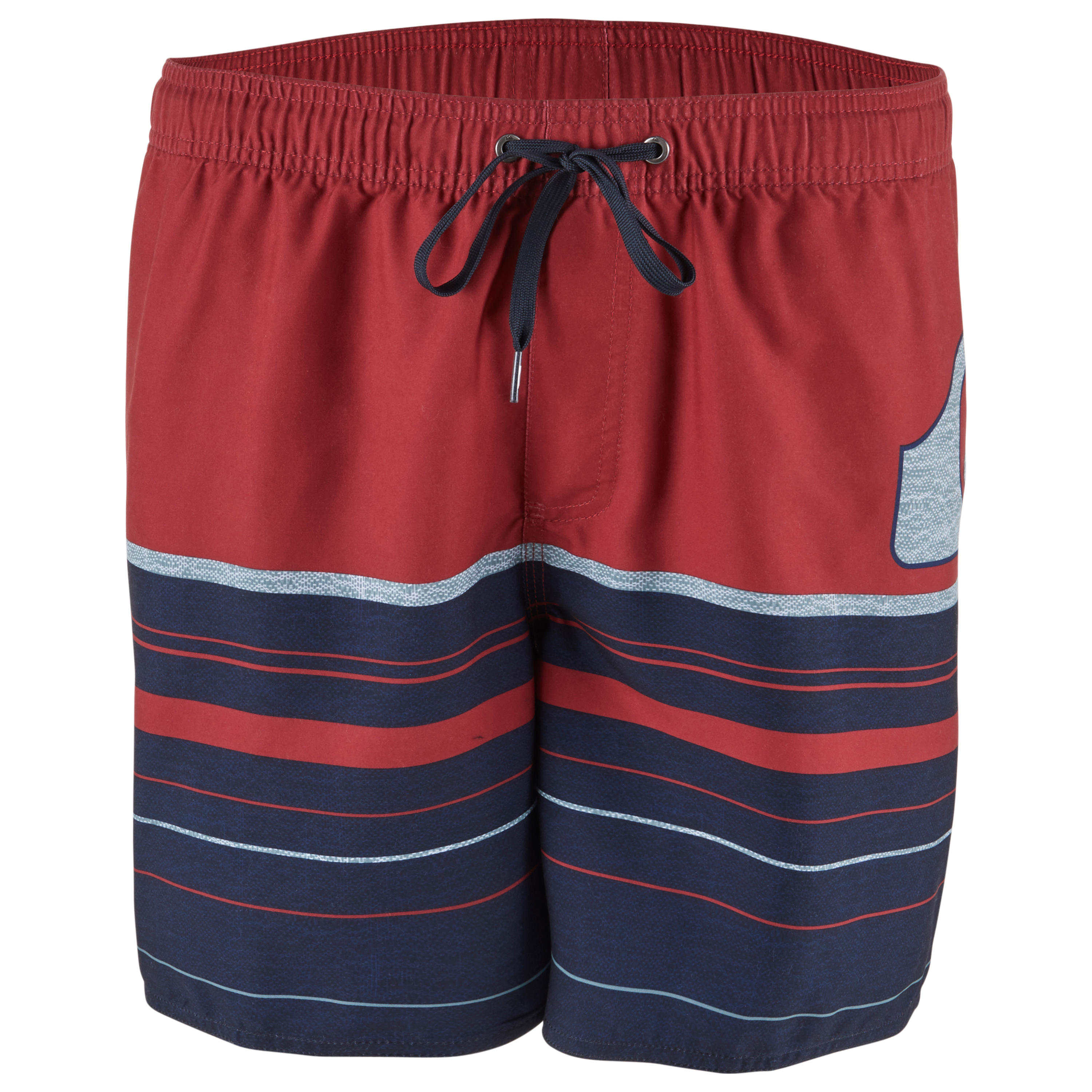 Boardshorts Aquastripe 17' Herren rot 2/4