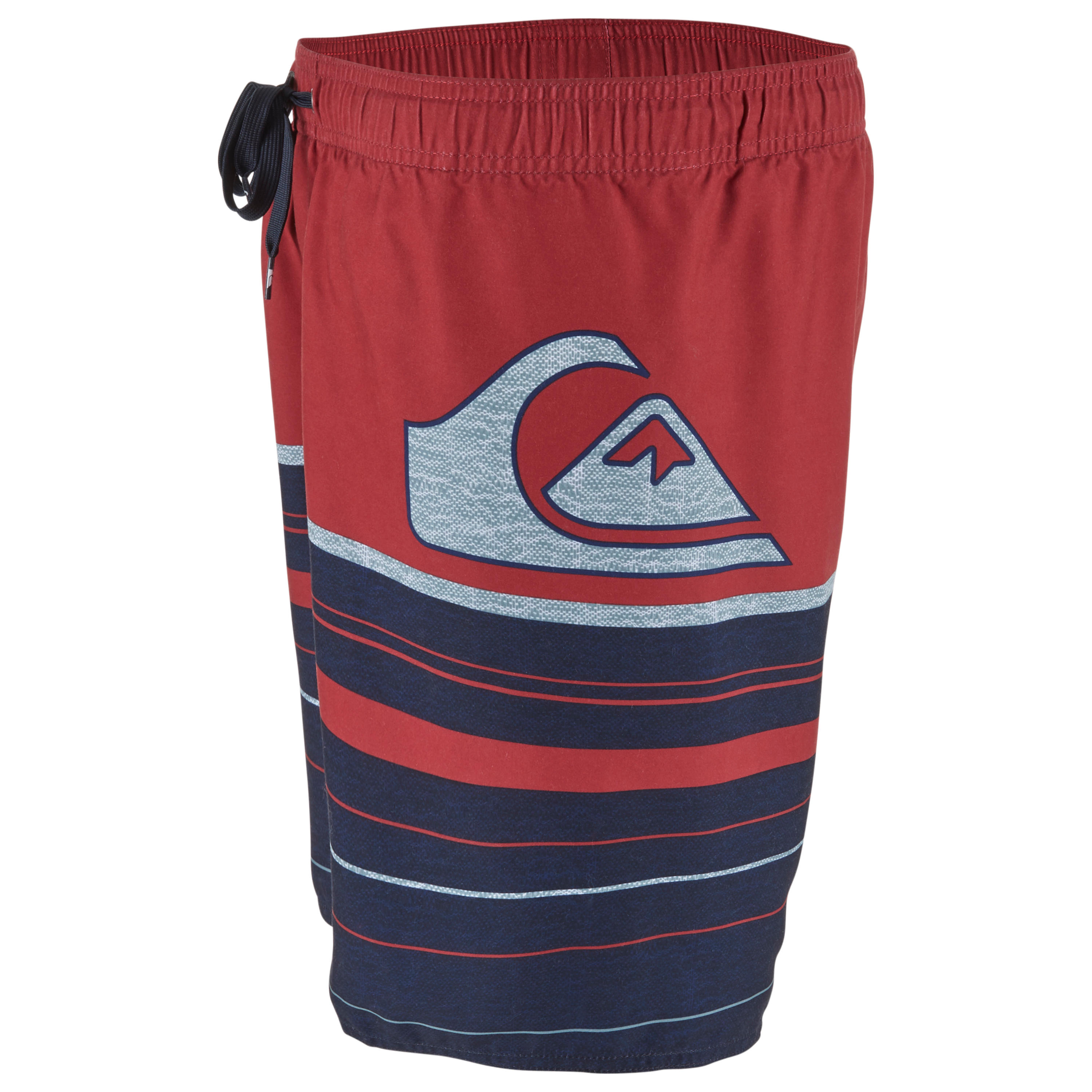 Boardshorts Aquastripe 17' Herren rot 3/4