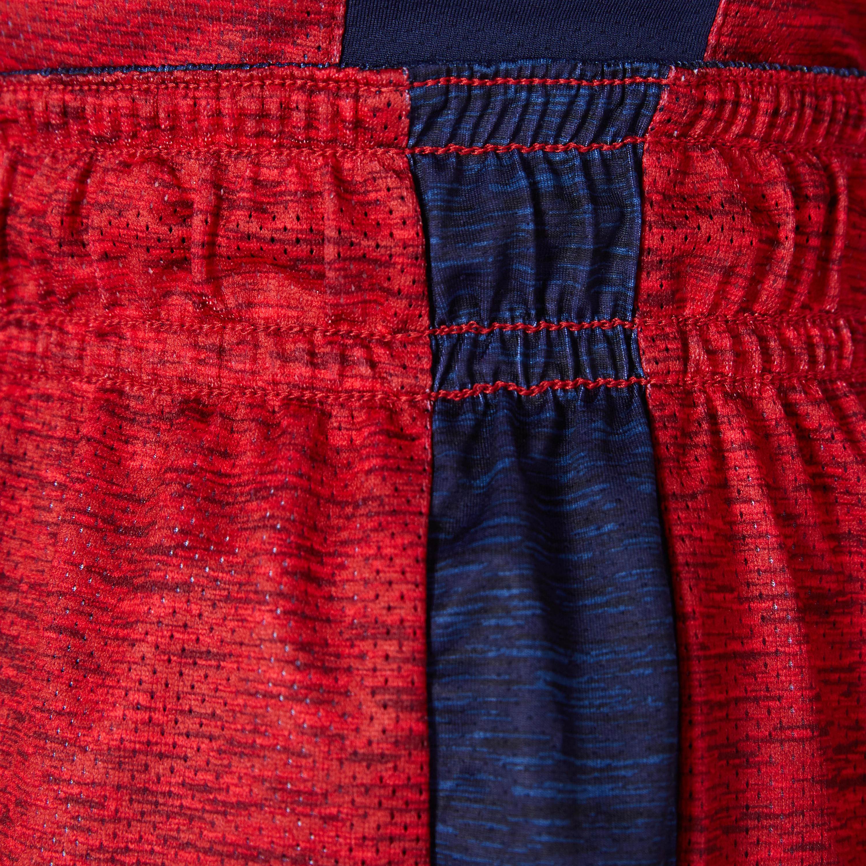 

Intermediate Reversible Basketball Shorts - Navy/Red, Blue/red