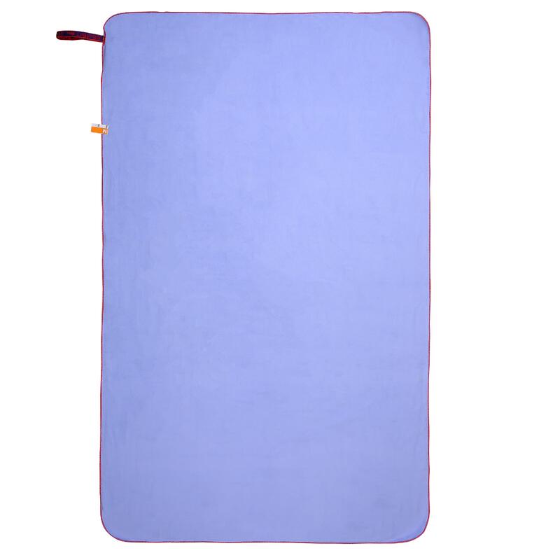 輕便微纖維毛巾L號80 x 130 cm 淺紫色
