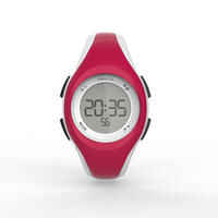 W200 S women's running stopwatch - Red and White