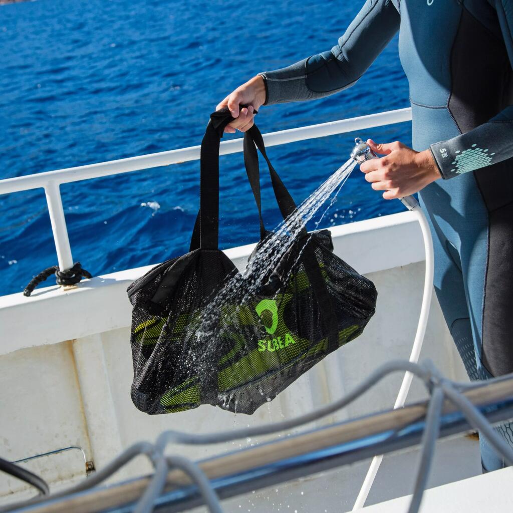 Sac filet/mesh de plongée sous-marine SCD 70L noir