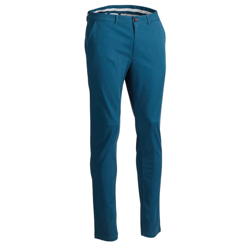 Men's Golf Trousers - MW500 Petrol