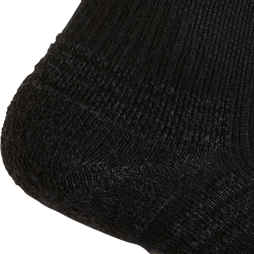WS 100 Kids' Walking Socks Mid - Black (3 pairs)