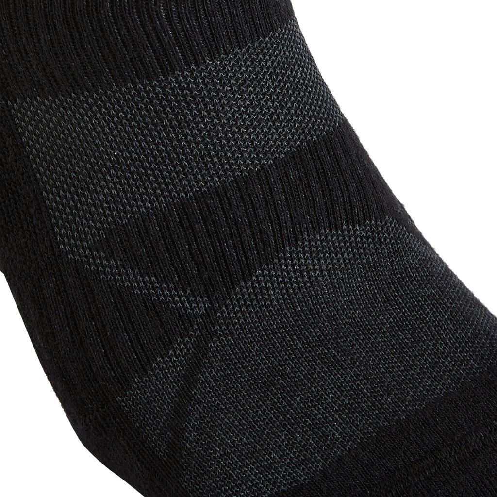 WS 100 Kids' Walking Socks Mid - Black (3 pairs)