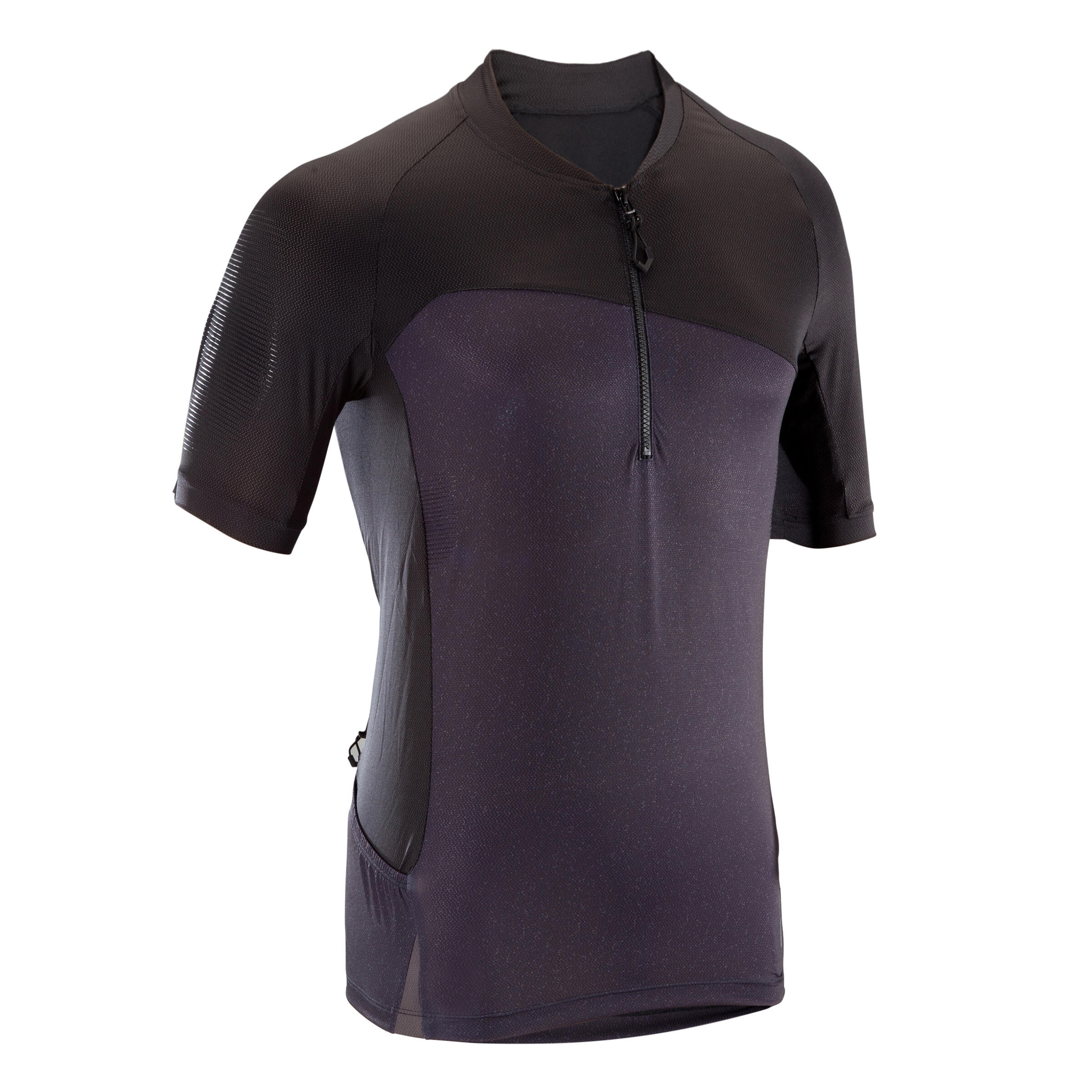 Short-Sleeved Mountain Biking Jersey ST 500 - Black 1/9