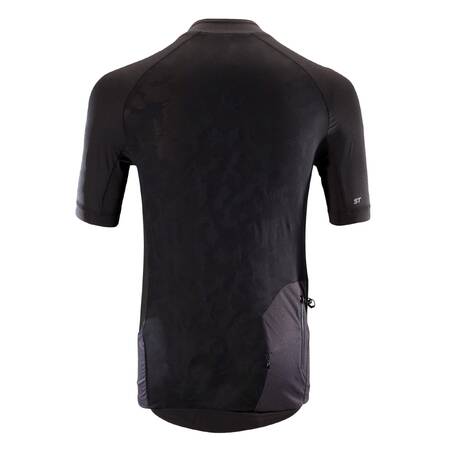Short-Sleeved Mountain Biking Jersey ST 500 - Black