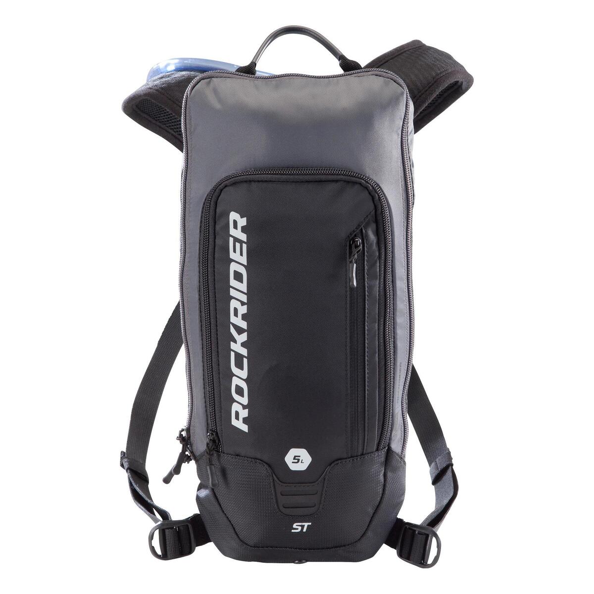 Mountain Bike Hydration Pack Rockrider ST 500 4L 1L Bladder Black