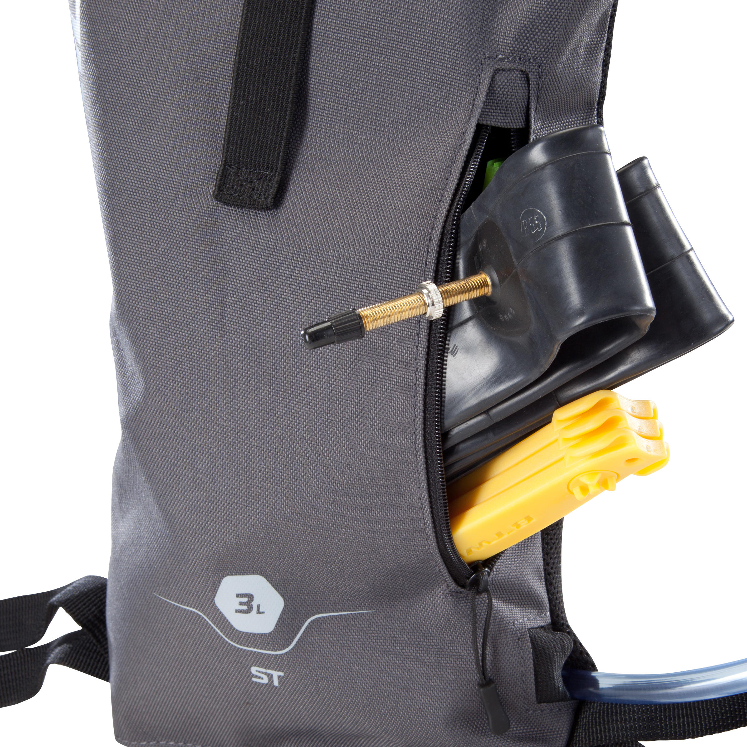 Mountain Biking 3L / 1L Hydration Backpack ST 100 - Grey 4/12