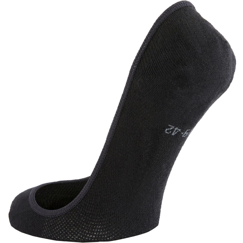 Ponožky do balerín WS 140 na športovú chôdzu biele (2 páry)