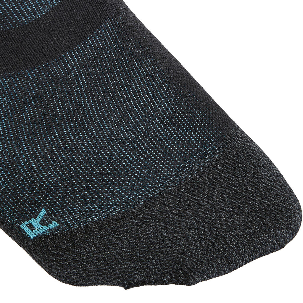 Ponožky Invisible WS 900 na športovú chôdzu čierne