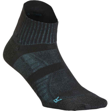 Čarape za sportsko i nordijsko hodanje WS900 niske crne