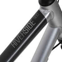 Bicicleta híbrida Riverside 900 28" 10 vel - Gris claro