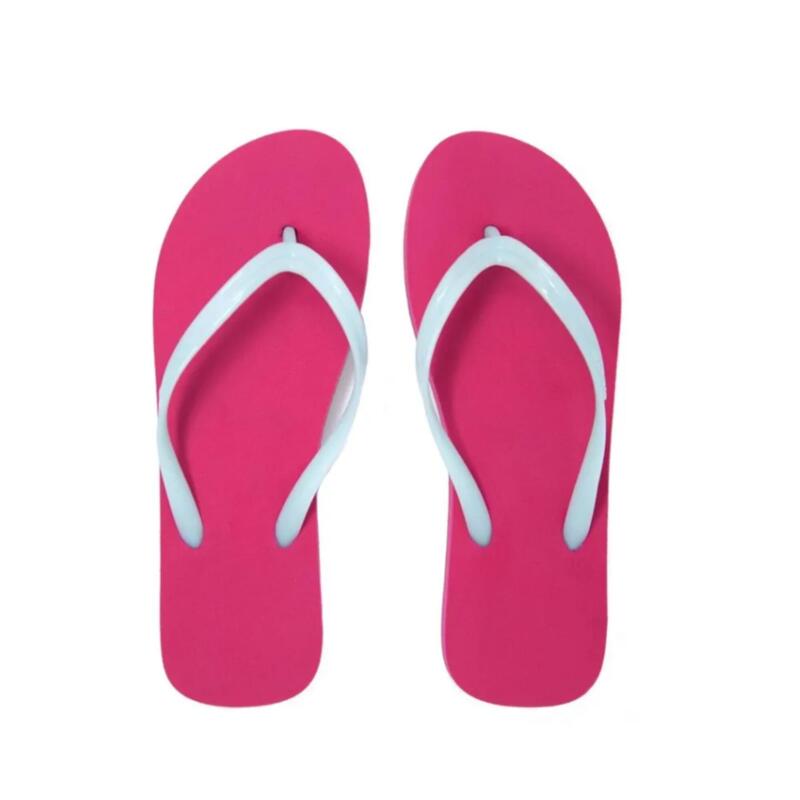 Chanclas Mujer de Playa Surf Olaian RECICLADAS FLYPFLOP con pelotas de tenis.