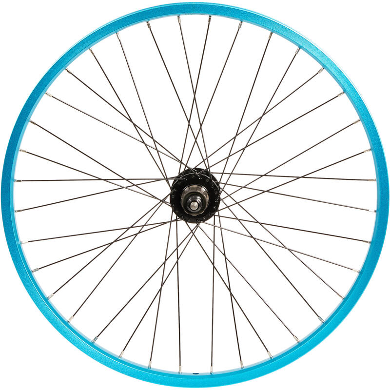 Roue vélo enfant Subsin 24 pouces arrière cassette bleu