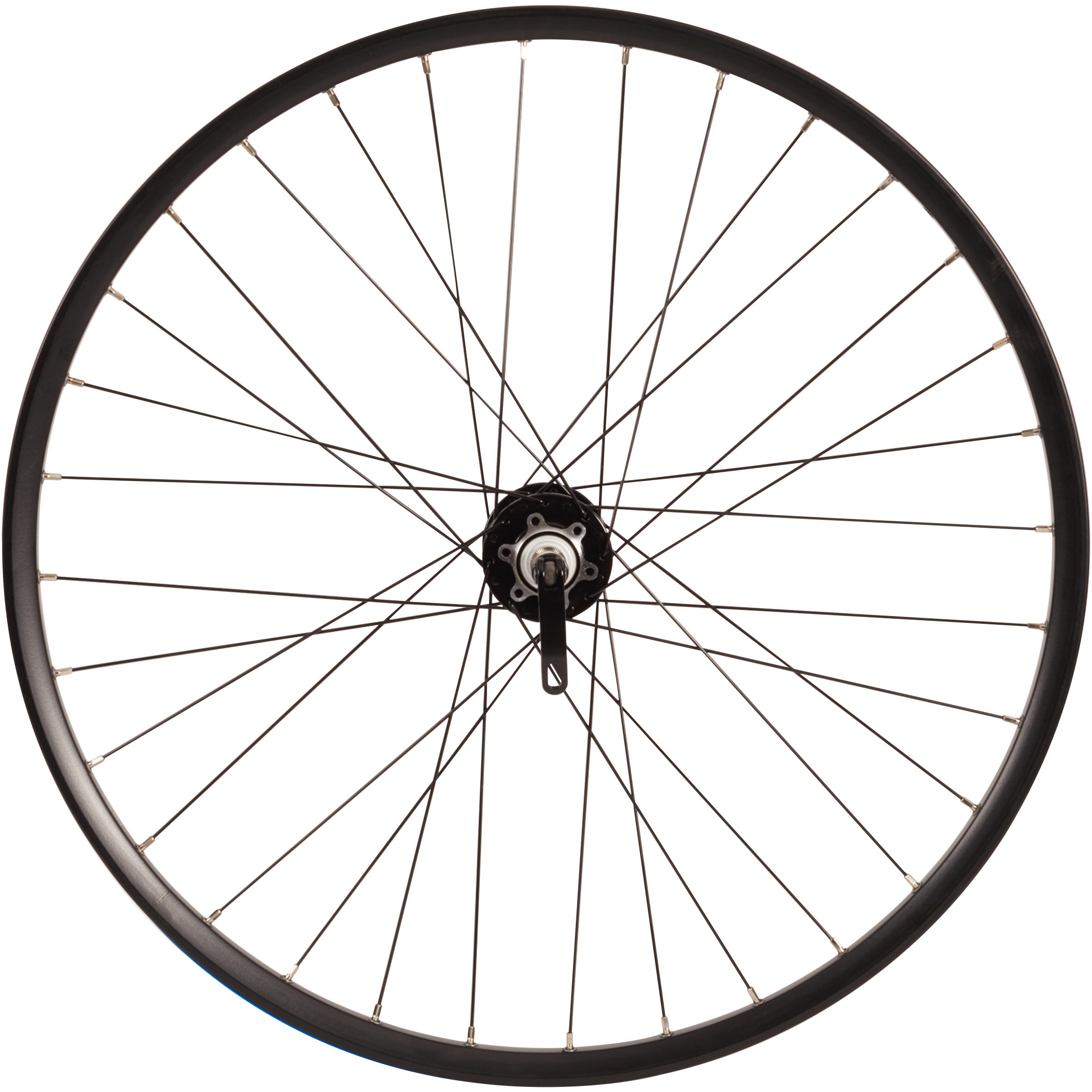 26" 9x100 mm Double-Walled Disc Brake Front Mountain Bike Wheel - Black 1/1