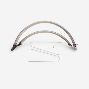Kit Guardabarros Bicicleta Paseo 26" Pulgadas Gris Claro