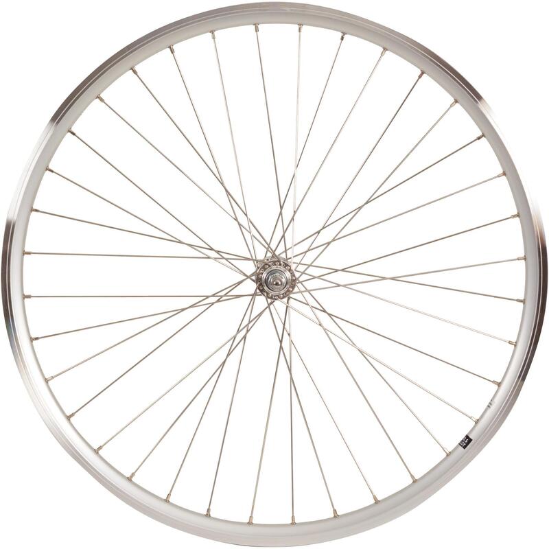 Rueda BICICLETA delantera b'ebike 7 DOBLE PARED PLATEADA