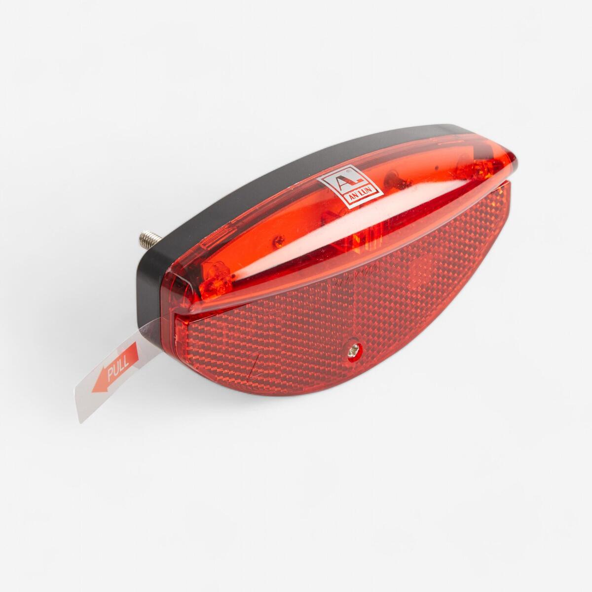 ECLAIRAGE VELO ARRIERE A PILE LED 80MM