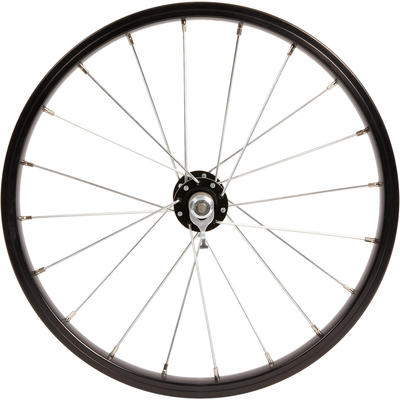 Voorwiel kinderfiets 16" zwart