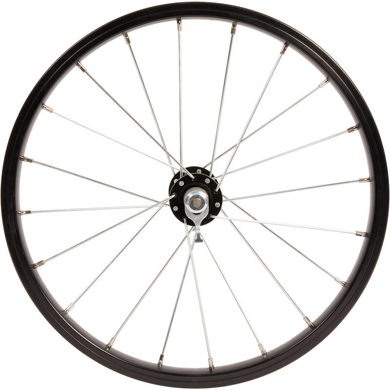 Ruota anteriore bici bambino da 16" nera