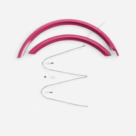 Mudguards Pair Bike Original 500 Pink Decathlon Mudguards Pair Bike Original 500 Pink Decathlon