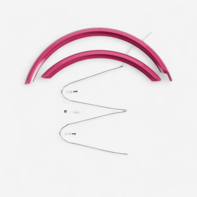 Mudguards Pair 20" Bike Original 500 Pink Decathlon