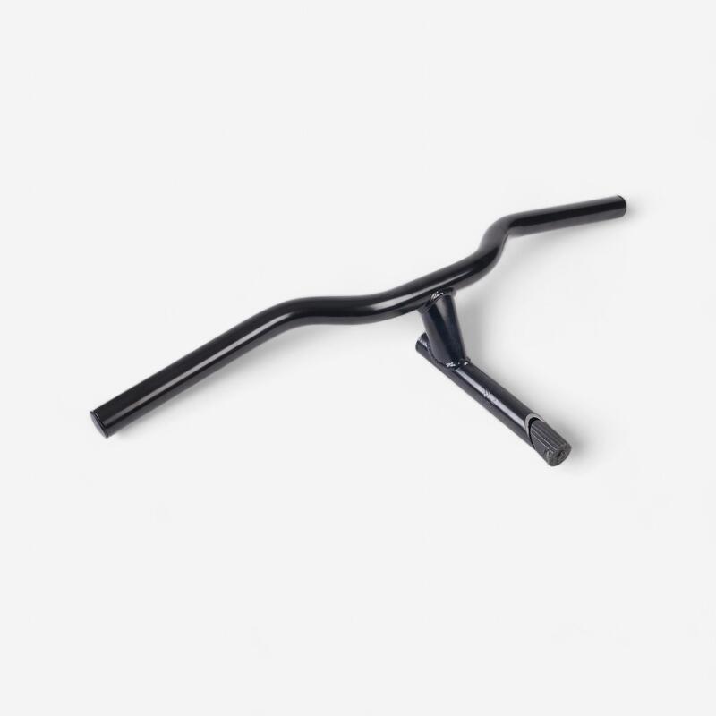 Handlebar Quill Stem 1" 22.2 mm Diameter 520 mm Long Black Decathlon