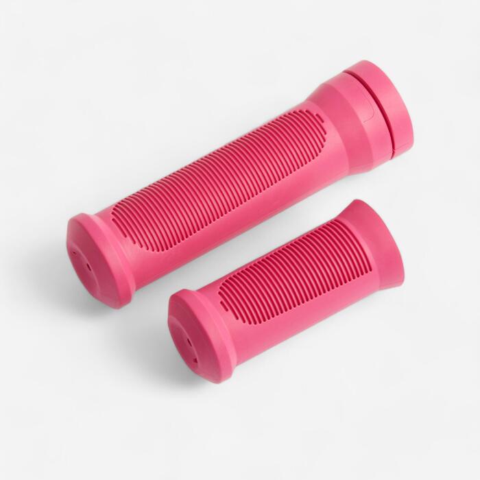 Cyclingcolors Kids Bike Handlebar Grips – Pair, Pink, 90mm Long, 22.2mm Diameter, Soft Rubber