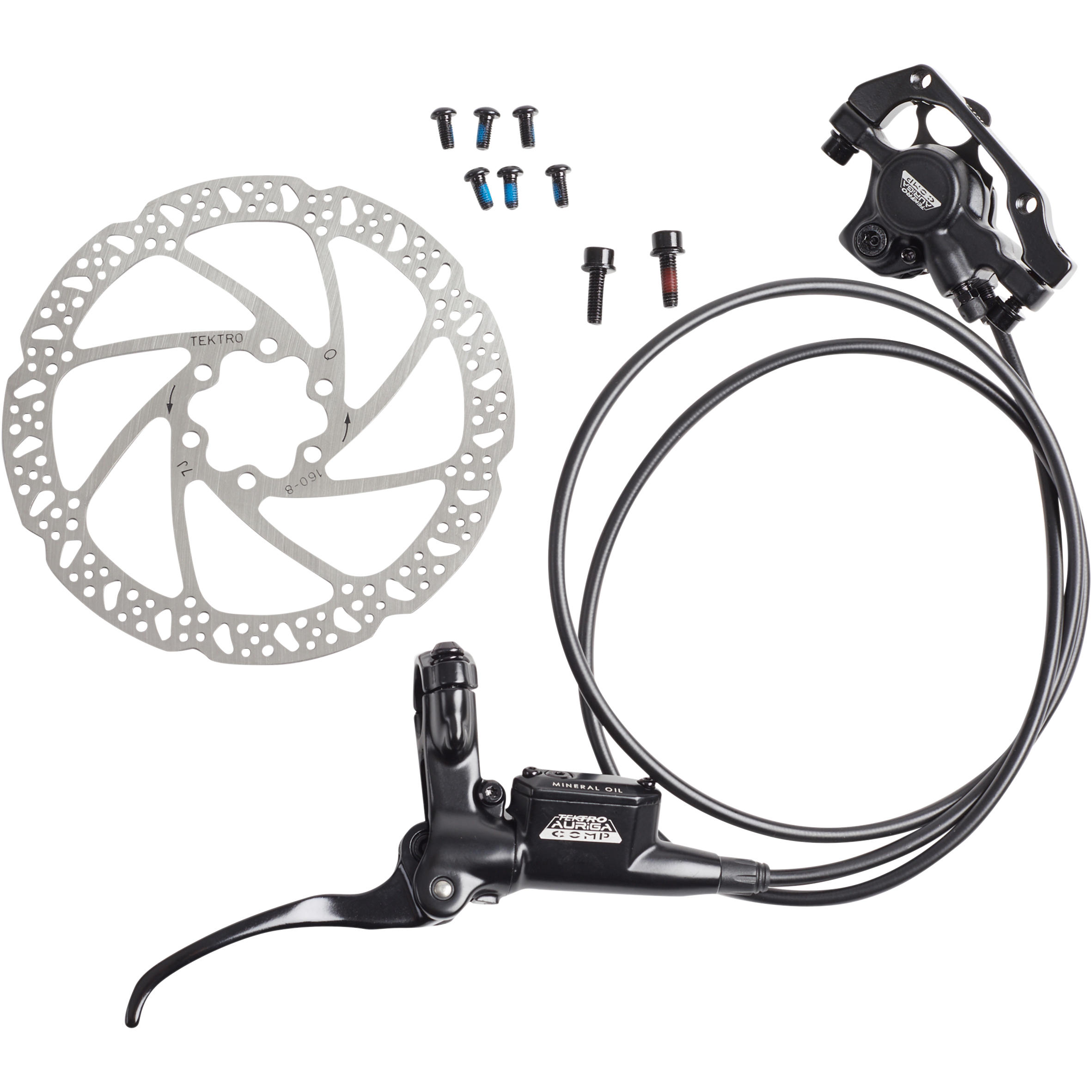 HYDRAULIC BRAKE KIT TEKTRO AURIGA COMPLETE 160MM FRONT OR REAR