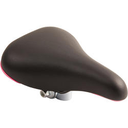 20-Inch Bike Saddle - Black/Pink