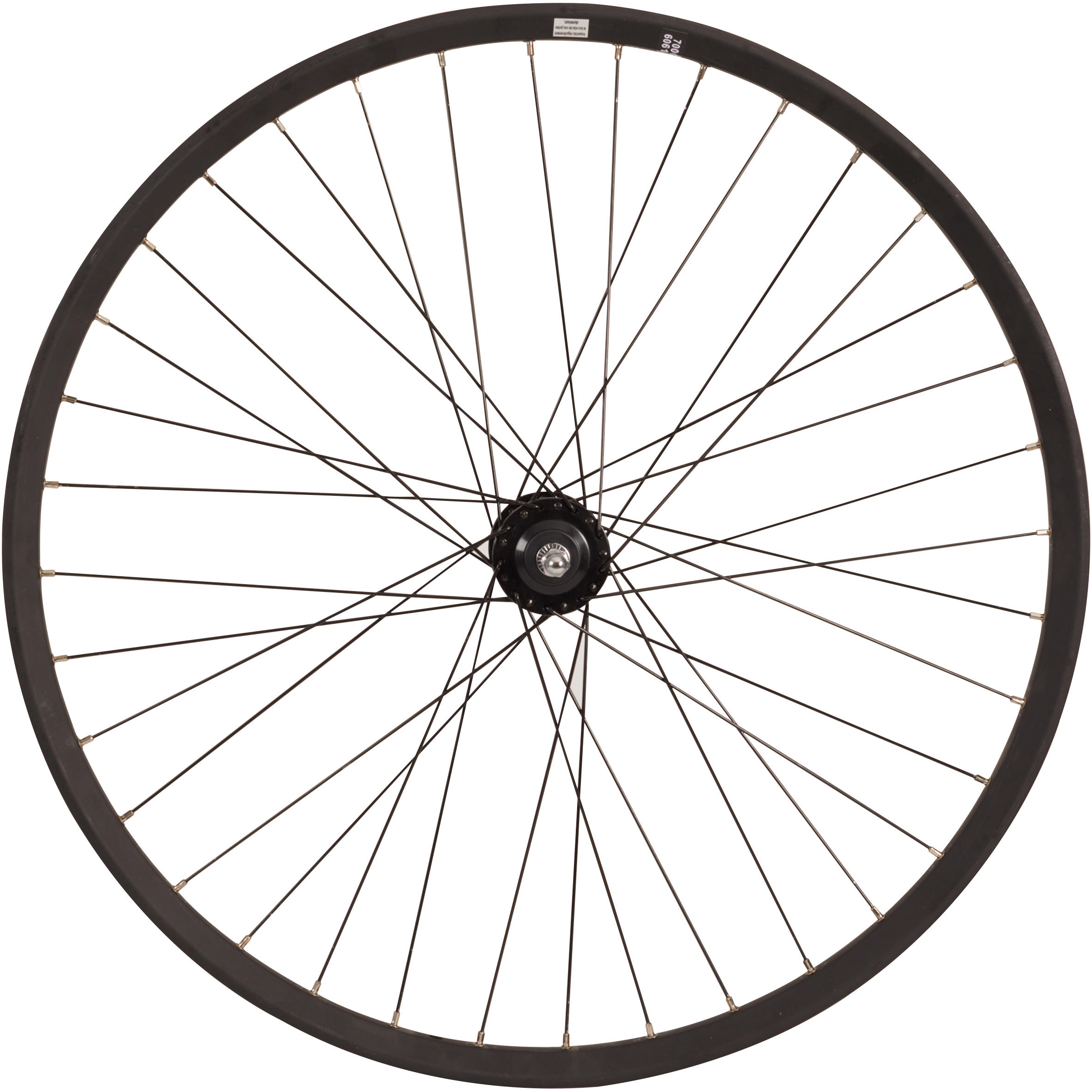 Ruota antertiore bici città 28 pollici doppia parete disco 6 fori ELOPS |  DECATHLON
