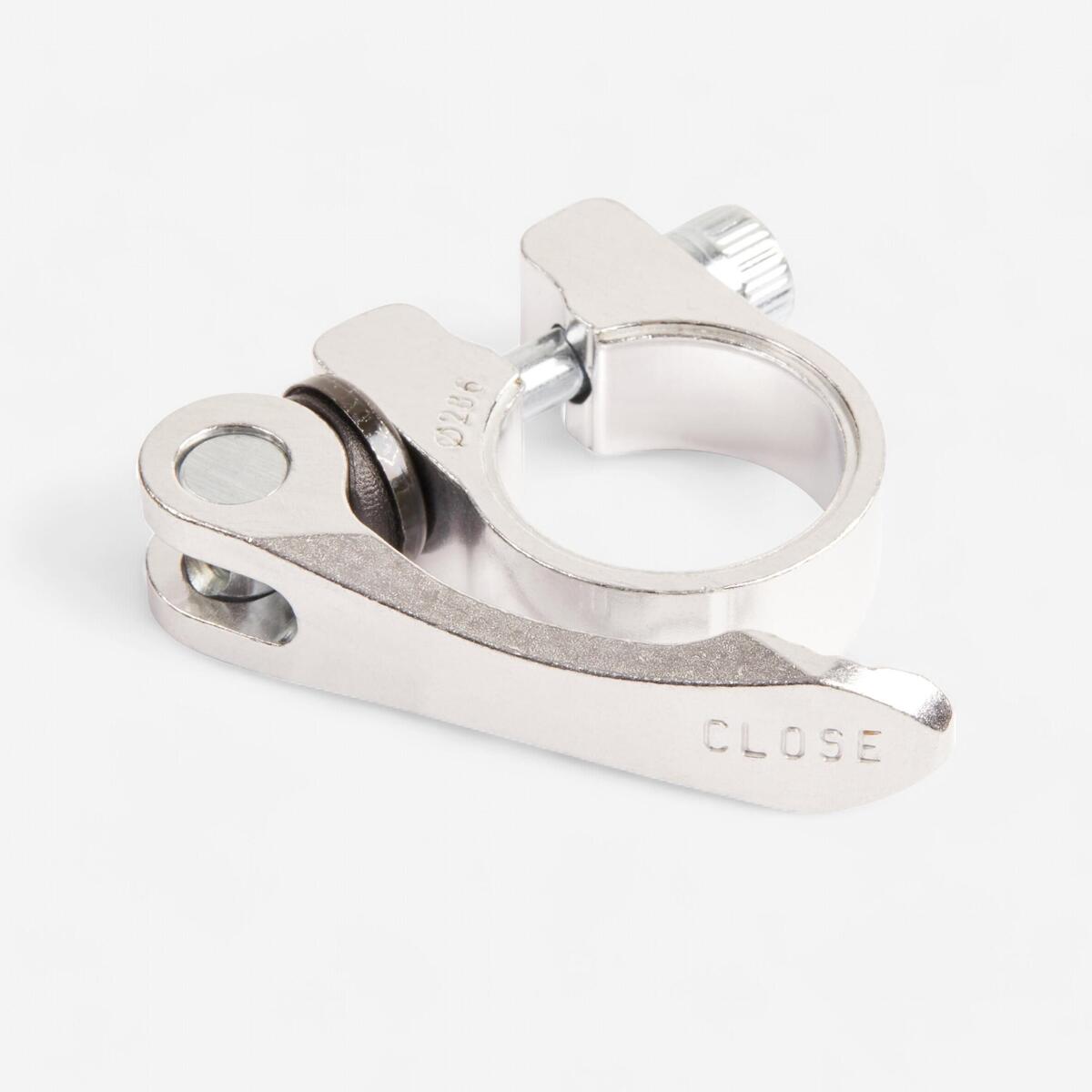 Collier de selle à levier 28.6 mm gris