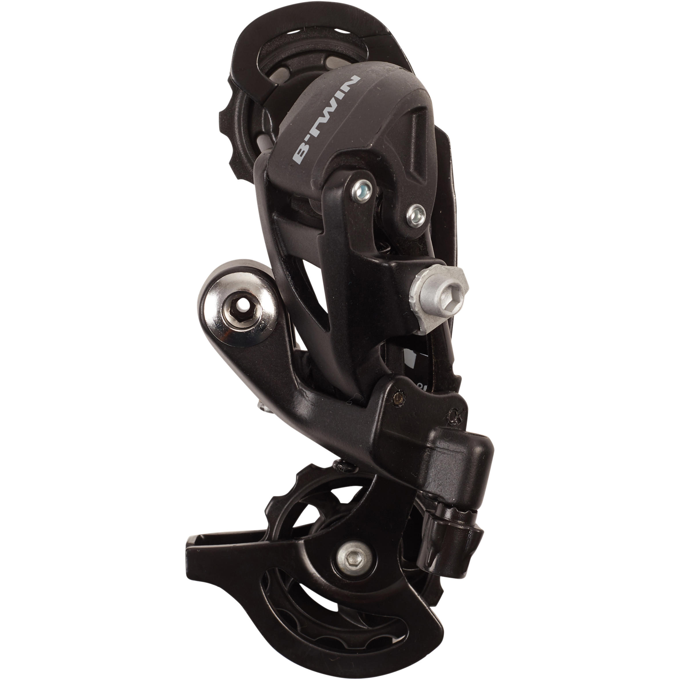Rockrider Achterderailleur 9V B Twin Zwart rockrider kopen in de aanbieding