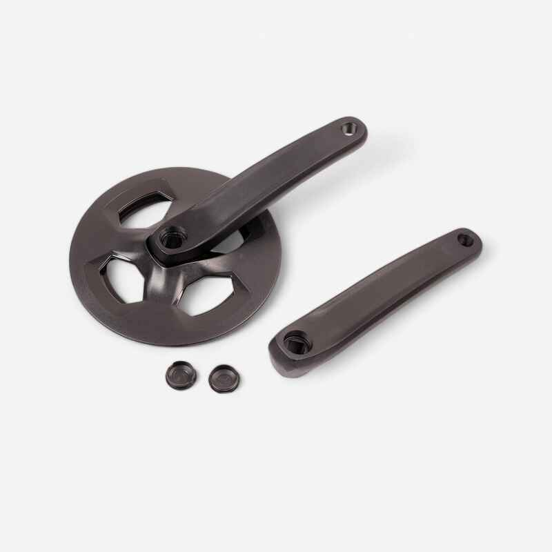 Kurbelgarnitur 1-fach 36 Zähne 170 mm Aluminium schwarz