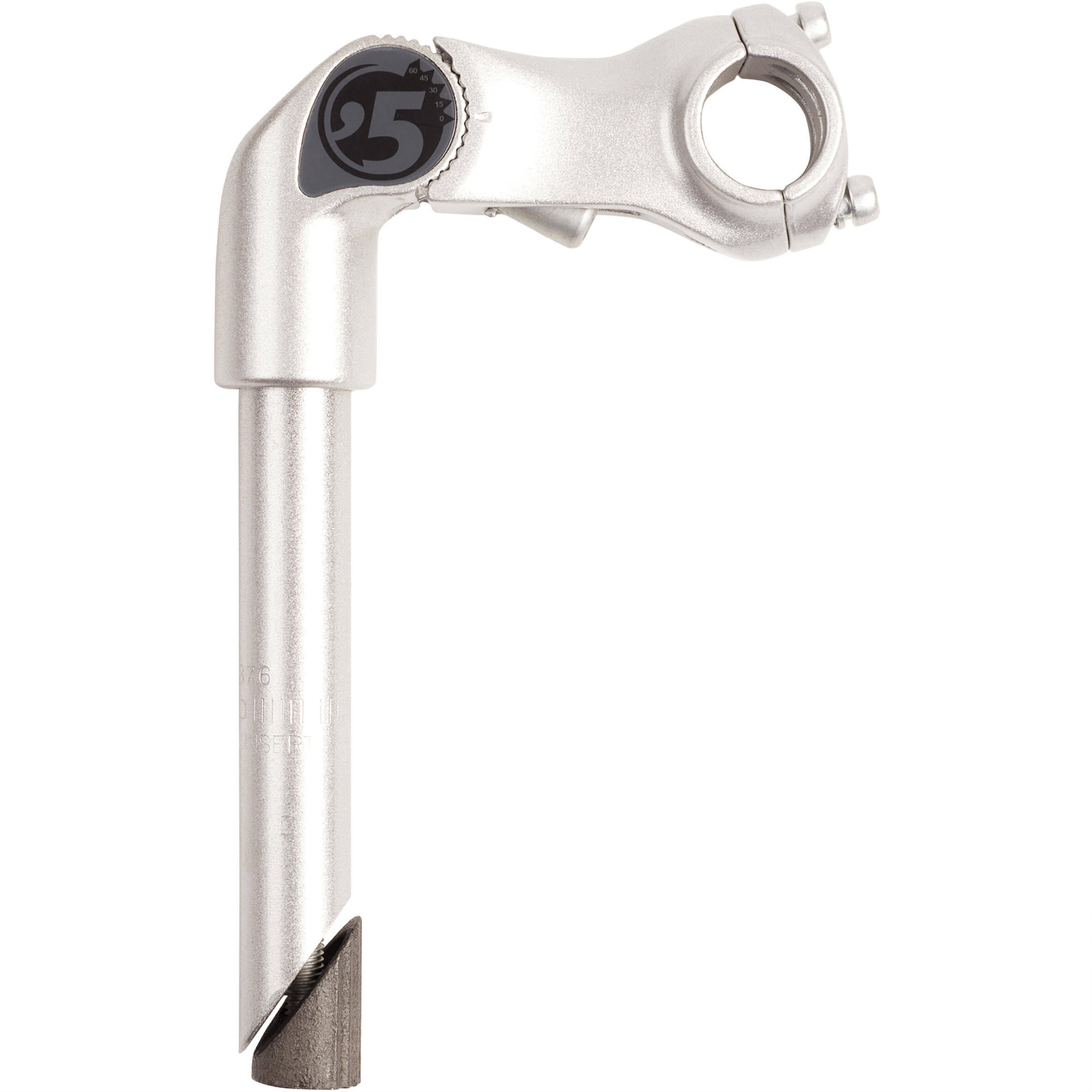 Adjust 25.4 1" Quill Stem - Silver -  1