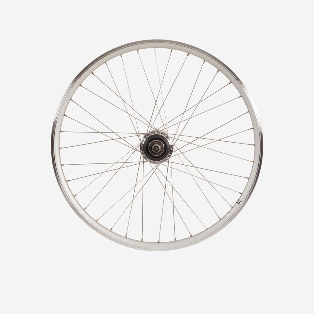 Srebrni zadnji točak sa dvostukim zidom 28" Nexus 7 City Bike Elops 920 