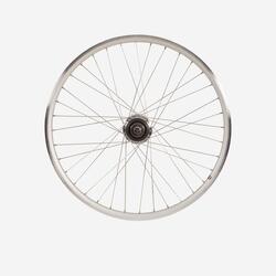 Roue velo ville 28 pouces arrière double parois nexus7 argent elops 920