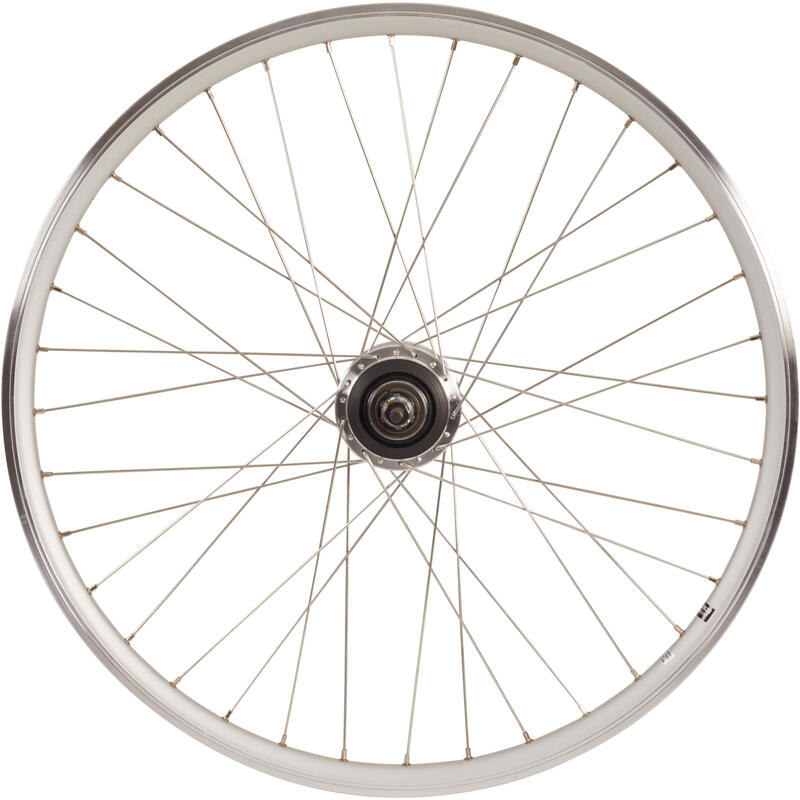 Hátsó kerék Elops 920 városi kerékpárhoz, 28”, dupla falú felni, Nexus 7, ezüst