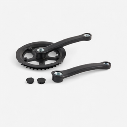 pedalier mono 38t acier noir