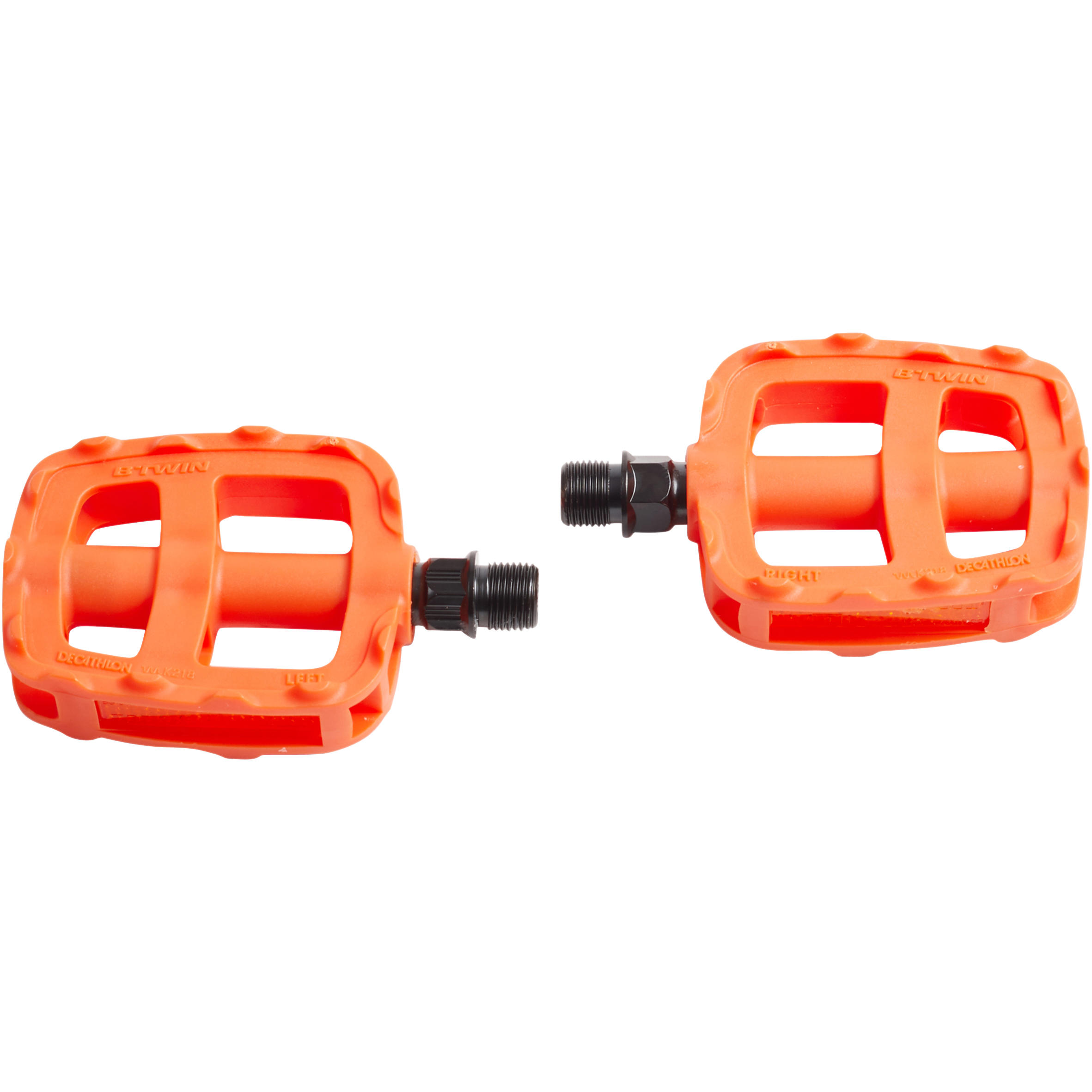 orange bike pedals