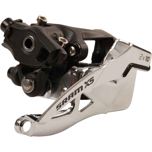 
      DERAILLEUR AVANT SRAM X5  2x10 31.8MM TIRAGE HAUT ET BAS / COLLIER BAS
  