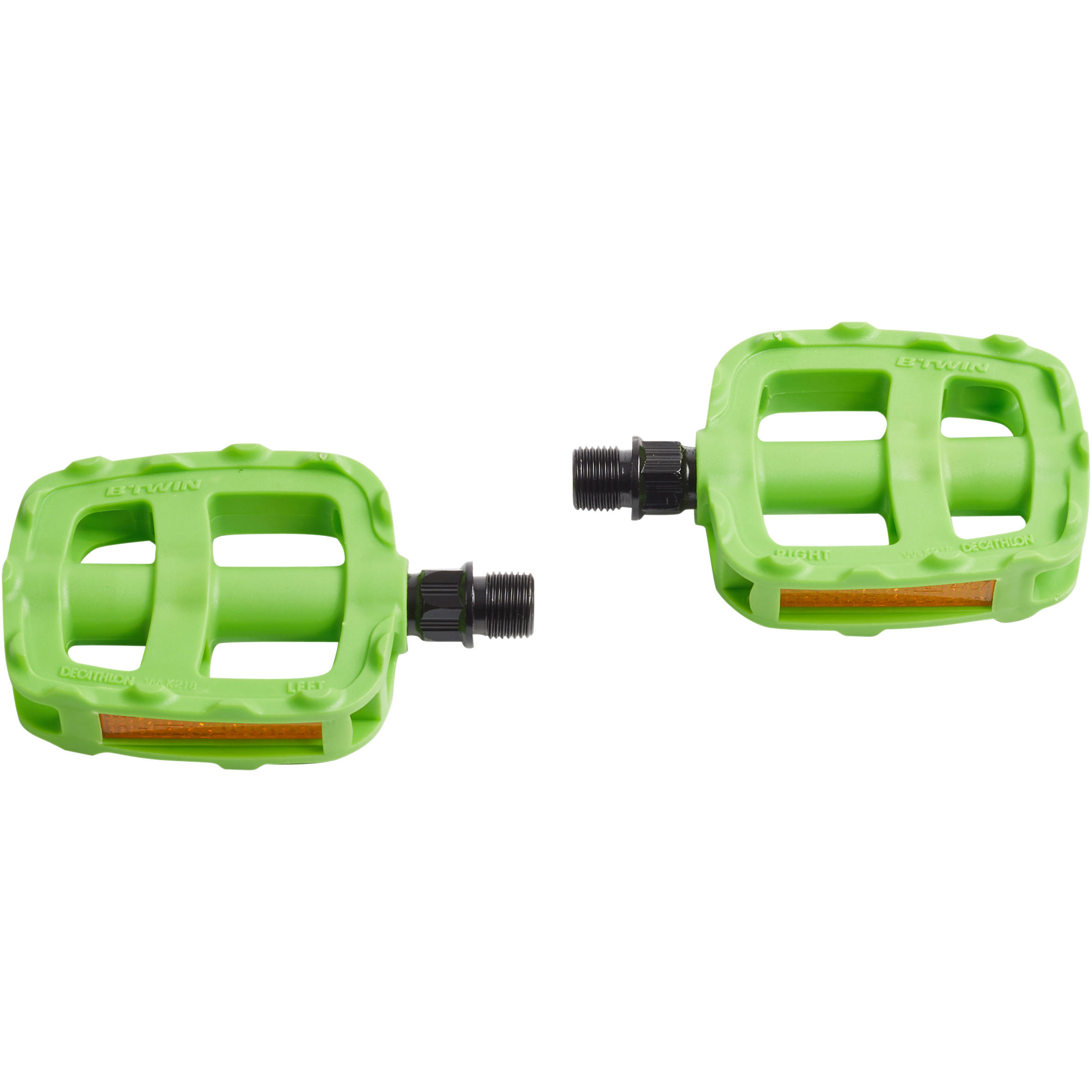 Children's bicycle pedals 16 and 20 inches green