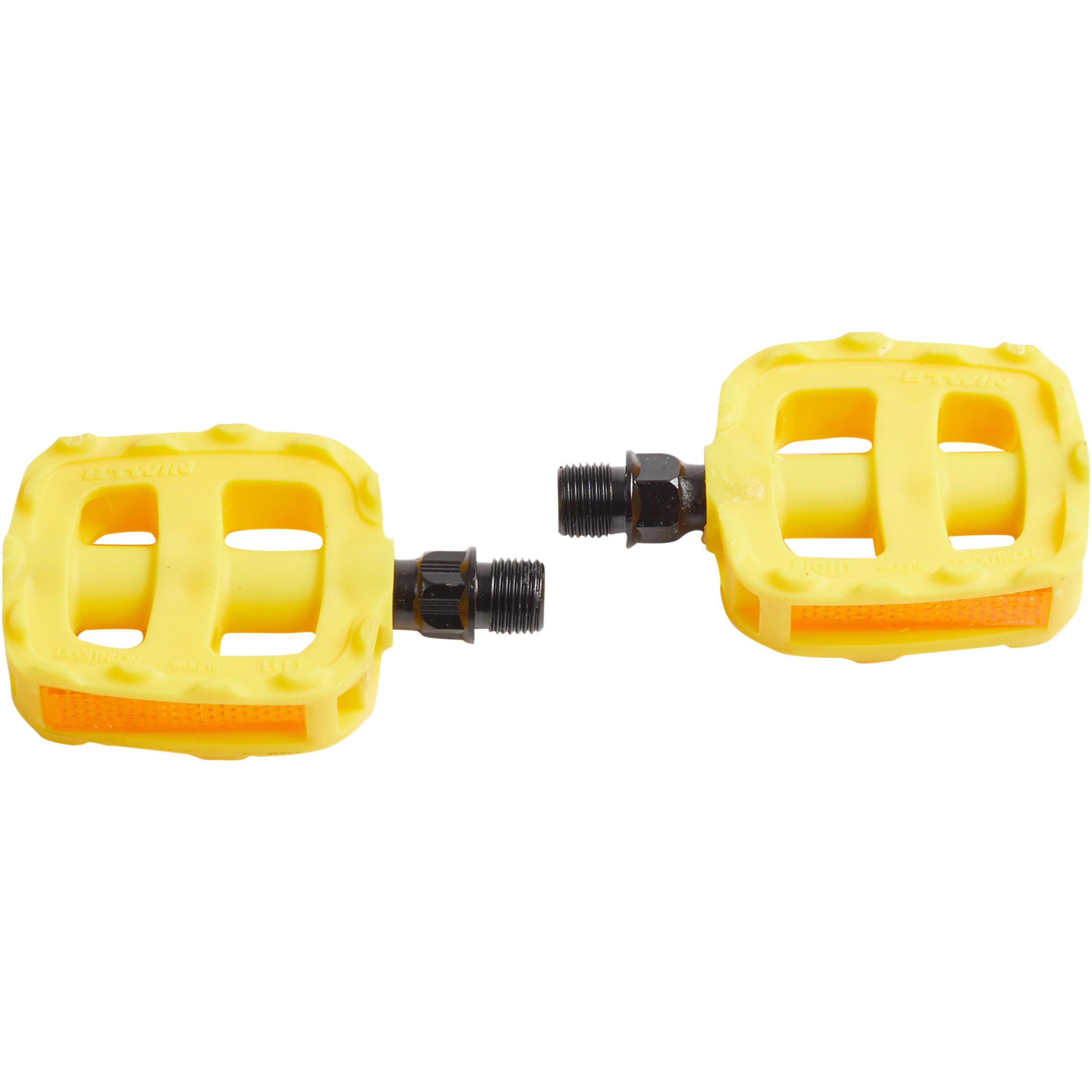 Children's bike pedals 12 and 14 inches yellow