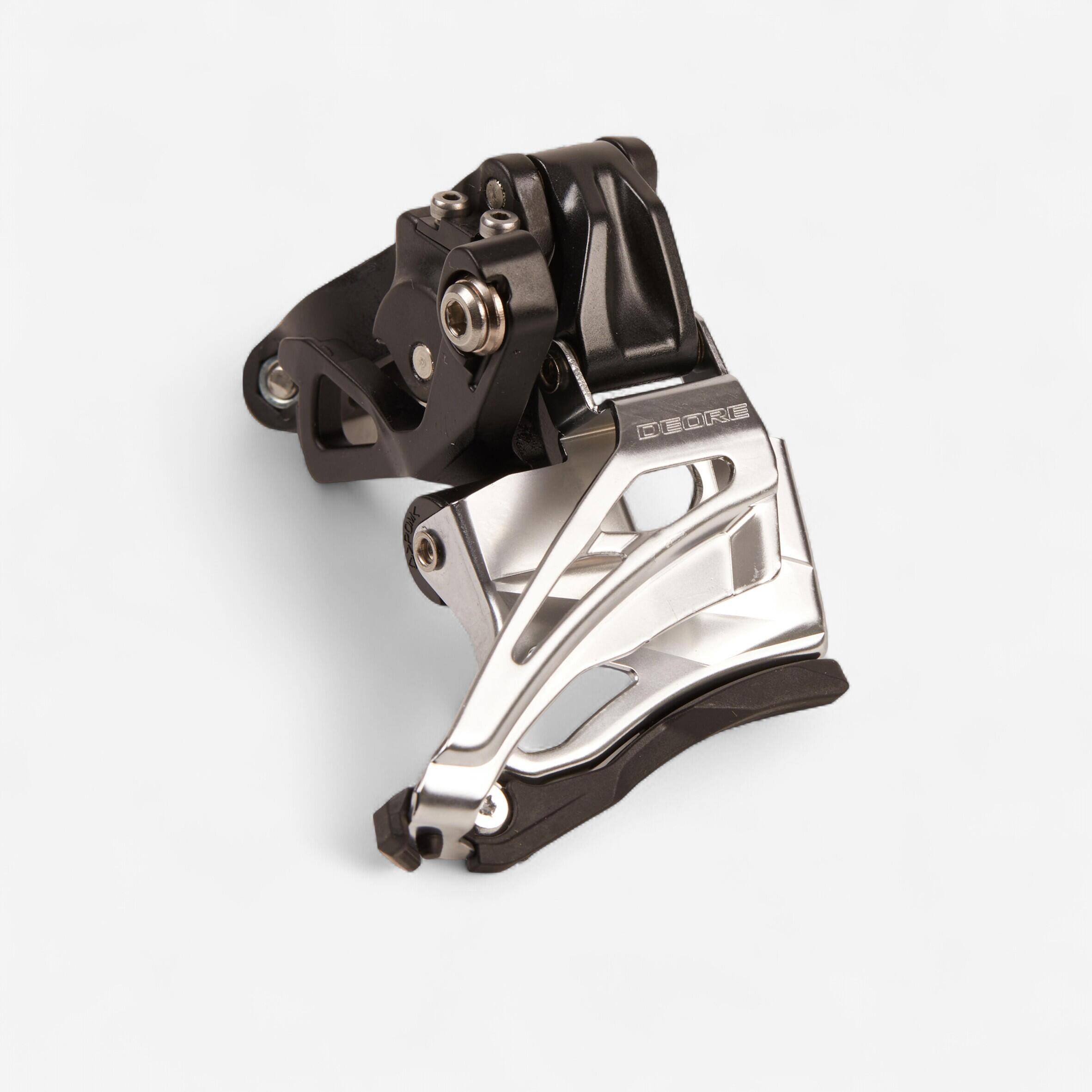 2x10 34.9 mm Top and Bottom Pull Down Swing Front Derailleur Deore -  1