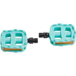 Kids Bike Pedals 12" 14" - Turquoise