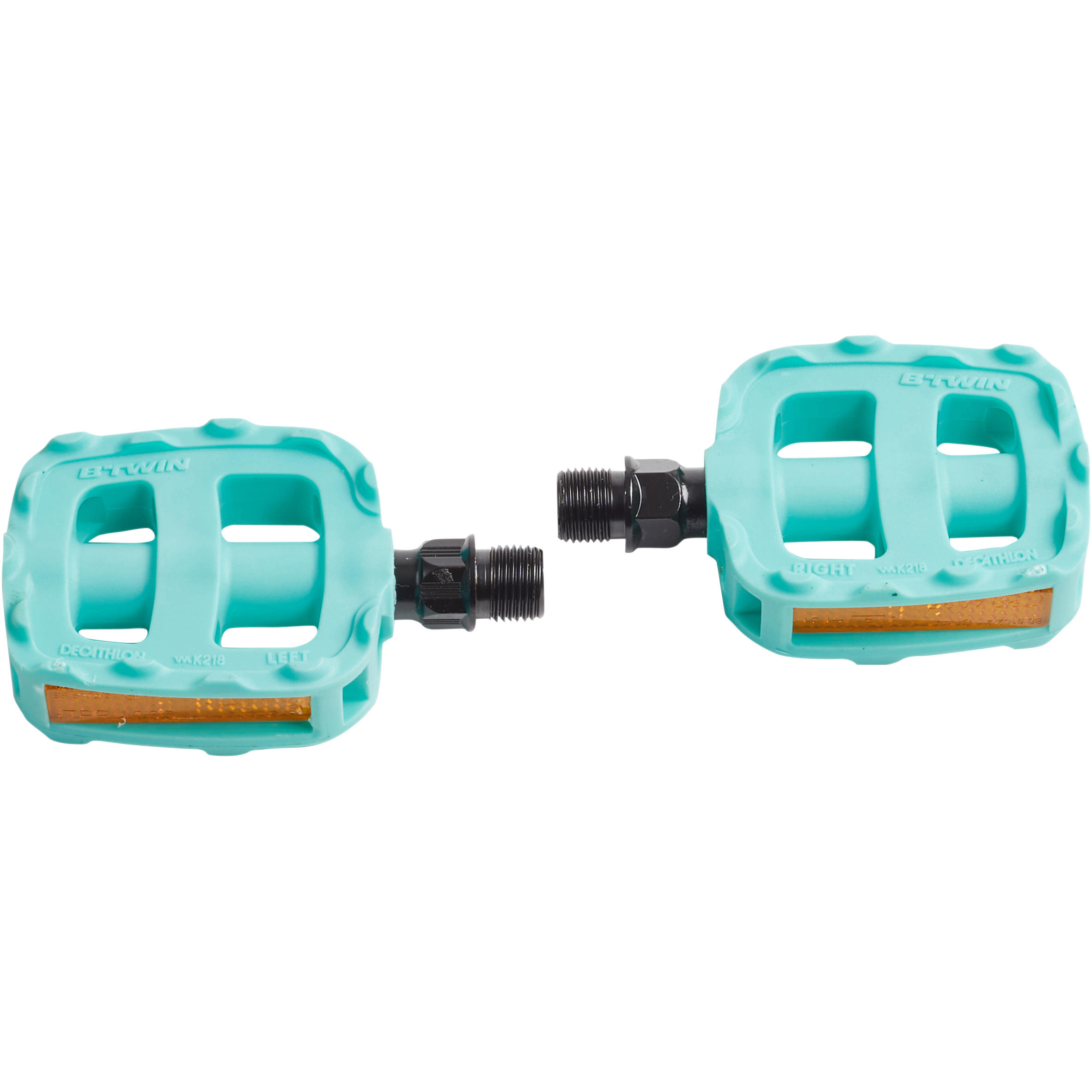 Children's 12" and 14" turquoise pedals