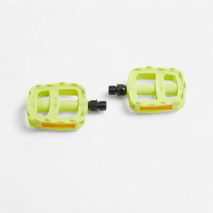 Pedales bicicleta niños 16/20 pulgadas amarillo fluo